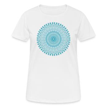 Mandala Mantra Hinduismus Buddhismus - Frauen T-Shirt atmungsaktiv - Weiß - Vorne - AI Model Female 172 dark (172cm)