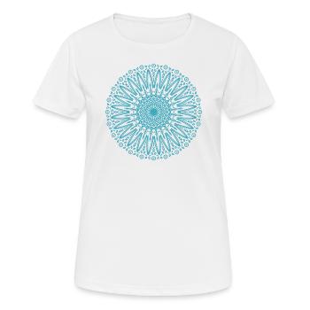 Mandala Mantra Hinduismus Buddhismus - Frauen T-Shirt atmungsaktiv - Weiß - Vorne - AI Model Female 172 dark (172cm)