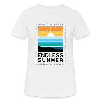 UN ÉTÉ SANS FIN - T-shirt respirant Femme - blanc - Devant - AI Model Female 172 dark (172cm)