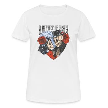 Be my Valentine forever - Women's Breathable T-Shirt - white - Front - AI Model Female 172 dark (172cm)