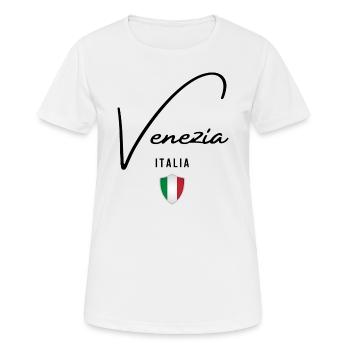 J’aime Venise, Venise Italie - T-shirt respirant Femme - blanc - Devant - AI Model Female 172 dark (172cm)