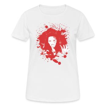 Halloween ensanglanté visage diable idée cadeau - T-shirt respirant Femme - blanc - Devant - AI Model Female 172 dark (172cm)