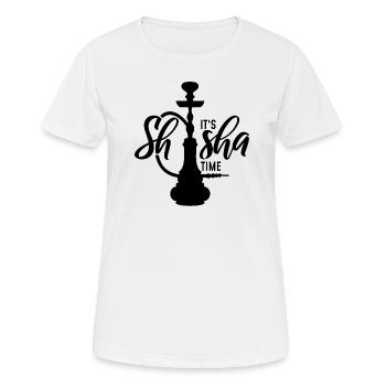 C’est Shisha Time - T-shirt respirant Femme - blanc - Devant - AI Model Female 172 dark (172cm)