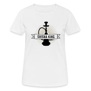 Shisha King - Pipe - Women's Breathable T-Shirt - white - Front - AI Model Female 172 dark (172cm)