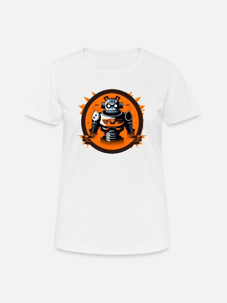 Evil Robot Club Series 01 - Women's Breathable T-Shirt - white