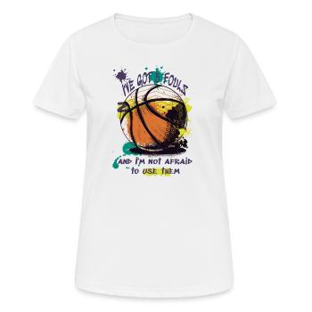 Basketball Geschenkidee I've Got 5 Fouls - Frauen T-Shirt atmungsaktiv - Weiß - Vorne - AI Model Female 172 dark (172cm)