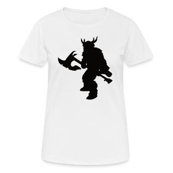 Fantasy Barbaren Design für Rollenspieler - Frauen T-Shirt atmungsaktiv - Weiß - Vorne - AI Model Female 172 dark (172cm)
