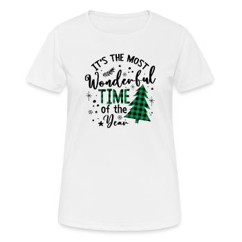 It's The Most Wonderful Time Of The Year - Frauen T-Shirt atmungsaktiv - Weiß - Vorne - AI Model Female 172 dark (172cm)