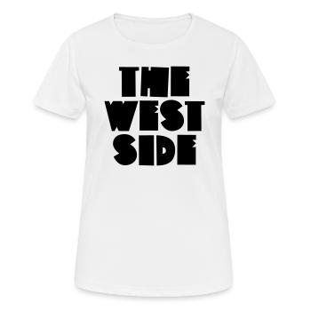 Le côté ouest - T-shirt respirant Femme - blanc - Devant - AI Model Female 172 dark (172cm)