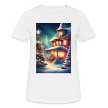Merveilleuse période de Noël - T-shirt respirant Femme - blanc - Devant - AI Model Female 172 dark (172cm)