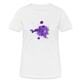 mixtura - violet - Women's Breathable T-Shirt - white - Front - AI Model Female 172 dark (172cm)