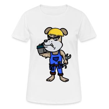 Handwerk Handwerker Baustelle Berufe Unternehmer - Frauen T-Shirt atmungsaktiv - Weiß - Vorne - AI Model Female 172 dark (172cm)
