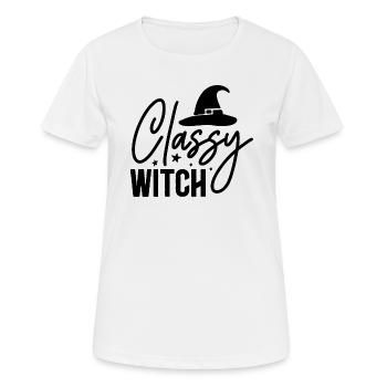 Sorcière chic - T-shirt respirant Femme - blanc - Devant - AI Model Female 172 dark (172cm)