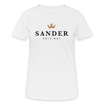 Sandre - T-shirt respirant Femme - blanc - Devant - AI Model Female 172 dark (172cm)