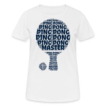 Tischtennisschläger Ping Pong Master Ball - Women's Breathable T-Shirt - white - Front - AI Model Female 172 dark (172cm)