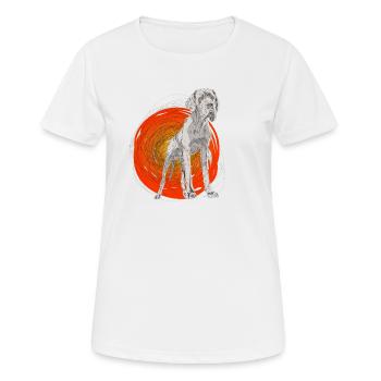 Great Dane - Women's Breathable T-Shirt - white - Front - AI Model Female 172 dark (172cm)