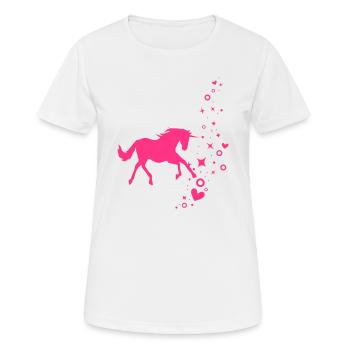 Unicorn with glitter - Women's Breathable T-Shirt - white - Front - AI Model Female 172 dark (172cm)