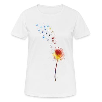 pissenlit - T-shirt respirant Femme - blanc - Devant - AI Model Female 172 dark (172cm)
