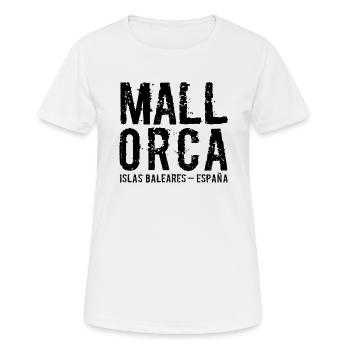 Mallorca, Malle, Îles Baléares, Espagne, Méditerranée - T-shirt respirant Femme - blanc - Devant - AI Model Female 172 dark (172cm)
