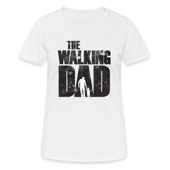 Le père walking - T-shirt respirant Femme - blanc - Devant - AI Model Female 172 dark (172cm)