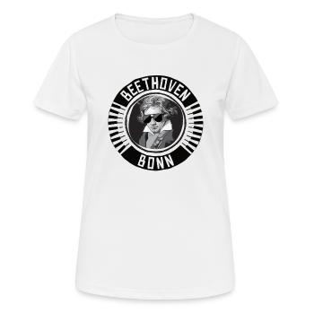 Beethoven Bonn - Frauen T-Shirt atmungsaktiv - Weiß - Vorne - AI Model Female 172 dark (172cm)