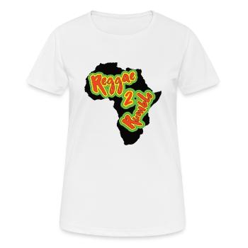 Reggae to Rumble - Frauen T-Shirt atmungsaktiv - Weiß - Vorne - AI Model Female 172 dark (172cm)
