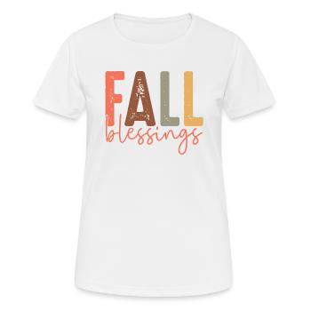 Bénédictions d’automne - T-shirt respirant Femme - blanc - Devant - AI Model Female 172 dark (172cm)