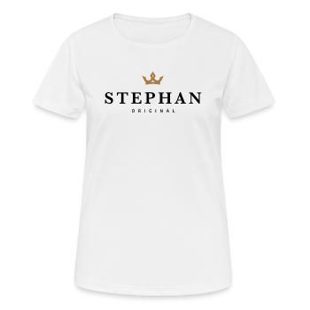 Stephan - T-shirt respirant Femme - blanc - Devant - AI Model Female 172 dark (172cm)