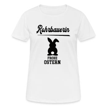 Rohrbauerin Frohe Ostern Oster Outfit Rohrbauer - Frauen T-Shirt atmungsaktiv - Weiß - Vorne - AI Model Female 172 dark (172cm)