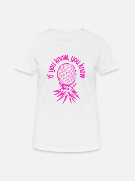 The Lifestyle Swinger Gift Pineapple Swinging - Women's Breathable T-Shirt - white