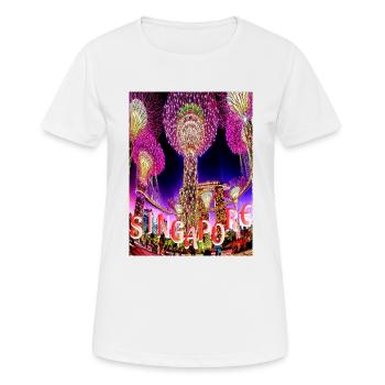 JARDIN DE LA BAIE - T-shirt respirant Femme - blanc - Devant - AI Model Female 172 dark (172cm)