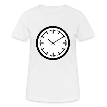 clock time clock time hourglass hourglass76 - Women's Breathable T-Shirt - white - Front - AI Model Female 172 dark (172cm)