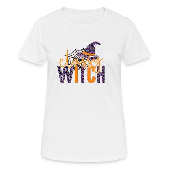 Sorcière chic - T-shirt respirant Femme - blanc - Devant - AI Model Female 172 dark (172cm)