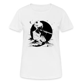 Flötenmädchen - Frauen T-Shirt atmungsaktiv - Weiß - Vorne - AI Model Female 172 dark (172cm)