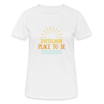 Zoutelande - Place To Be - Women's Breathable T-Shirt - white - Front - AI Model Female 172 dark (172cm)