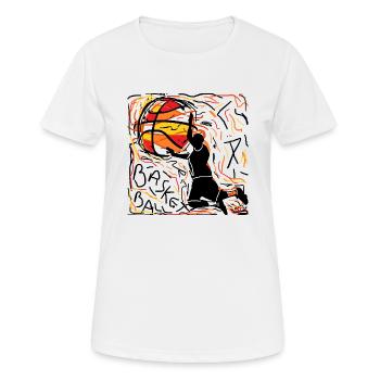 basketball losangeles - Women's Breathable T-Shirt - white - Front - AI Model Female 172 dark (172cm)