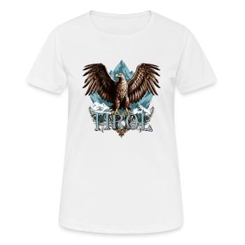 Le Tyrol avec une fidélité d’aigle à l’État du Tyrol, cadeau - T-shirt respirant Femme - blanc - Devant - AI Model Female 172 dark (172cm)
