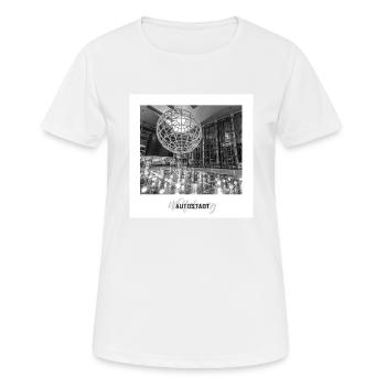 Piazza Wolfsburg - Frauen T-Shirt atmungsaktiv - Weiß - Vorne - AI Model Female 172 dark (172cm)