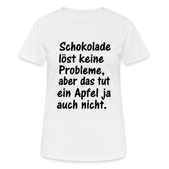 fun - Frauen T-Shirt atmungsaktiv - Weiß - Vorne - AI Model Female 172 dark (172cm)
