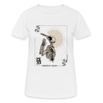Dark raven - Frauen T-Shirt atmungsaktiv - Weiß - Vorne - AI Model Female 172 dark (172cm)