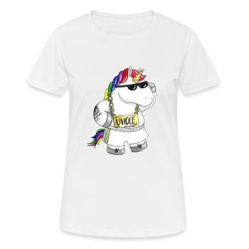 Licorne de dessin animé unique - T-shirt respirant Femme - blanc - Devant - AI Model Female 172 dark (172cm)