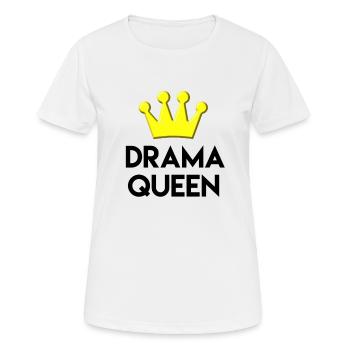 Drame Reine - T-shirt respirant Femme - blanc - Devant - AI Model Female 172 dark (172cm)