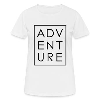 AVENTURE - T-shirt respirant Femme - blanc - Devant - AI Model Female 172 dark (172cm)