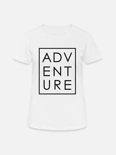 ADVENTURE - Women's Breathable T-Shirt - white