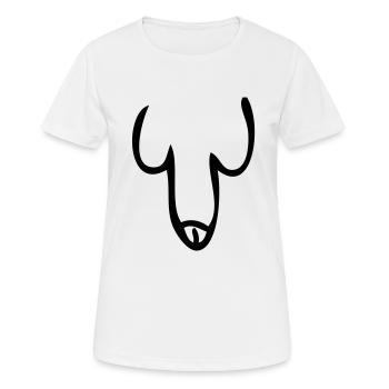 Penis - Frauen T-Shirt atmungsaktiv - Weiß - Vorne - AI Model Female 172 dark (172cm)