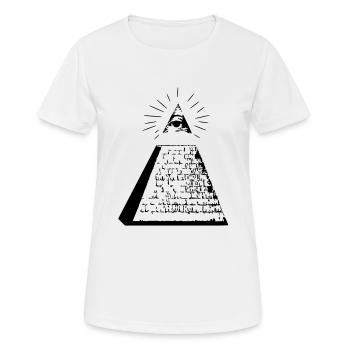 Illuminati - T-shirt respirant Femme - blanc - Devant - AI Model Female 172 dark (172cm)
