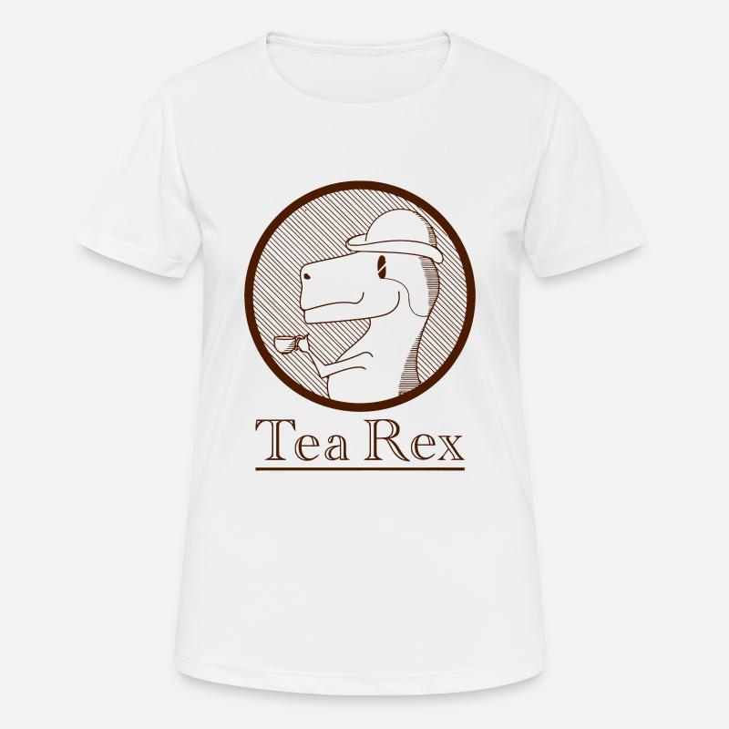 Tea Rex - Women's Breathable T-Shirt - white