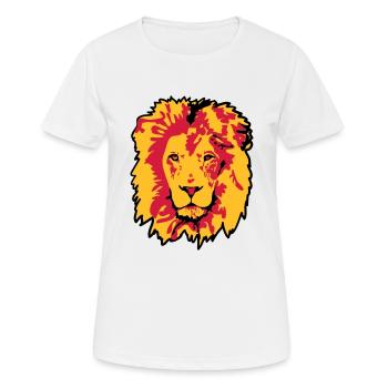 lion - Frauen T-Shirt atmungsaktiv - Weiß - Vorne - AI Model Female 172 dark (172cm)