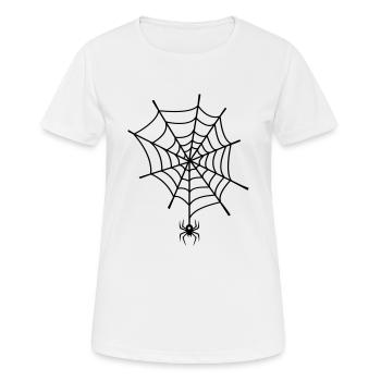 Araignée - T-shirt respirant Femme - blanc - Devant - AI Model Female 172 dark (172cm)