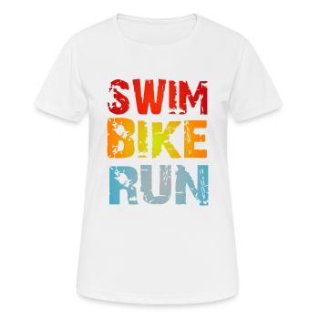 Triathlon - T-shirt respirant Femme - blanc - Devant - AI Model Female 172 dark (172cm)